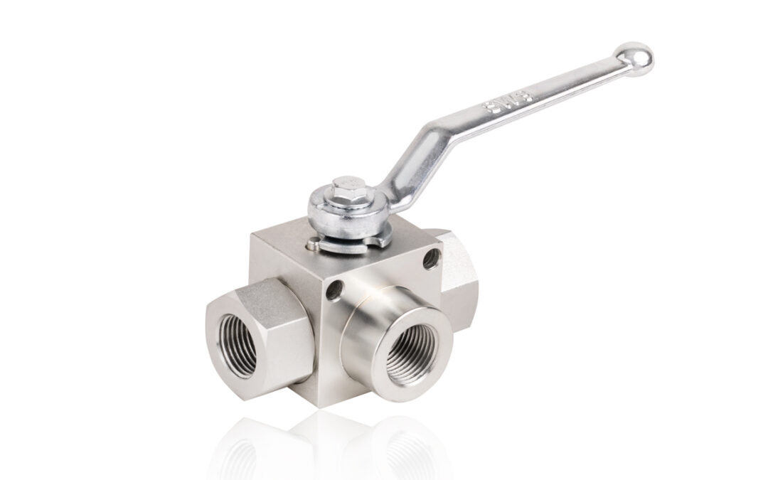 Zawory kulowe trzydrogowe